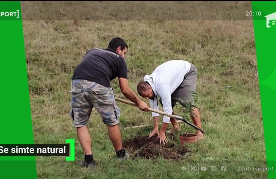 Tamaş are grijă de natură! El s-a apucat să planteze copaci