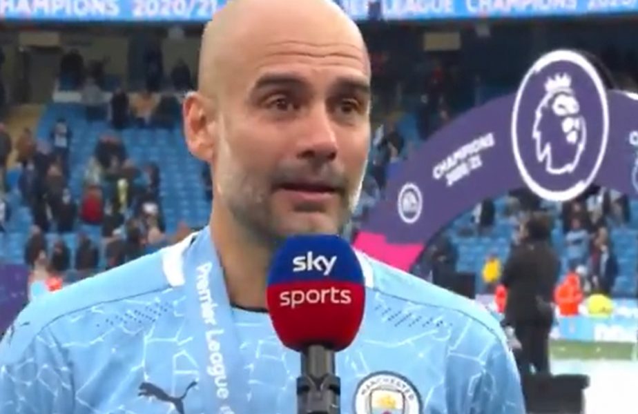 VIDEO. Pep Guardiola a izbucnit în lacrimi! Declaraţii impresionante despre Sergio Aguero. „Îl iubim atât de mult!”