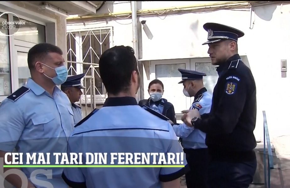 Cei mai tari din Ferentari. Dan Savenco și Tiberiu Dolniceanu patrulează, în uniformă, pe străzi