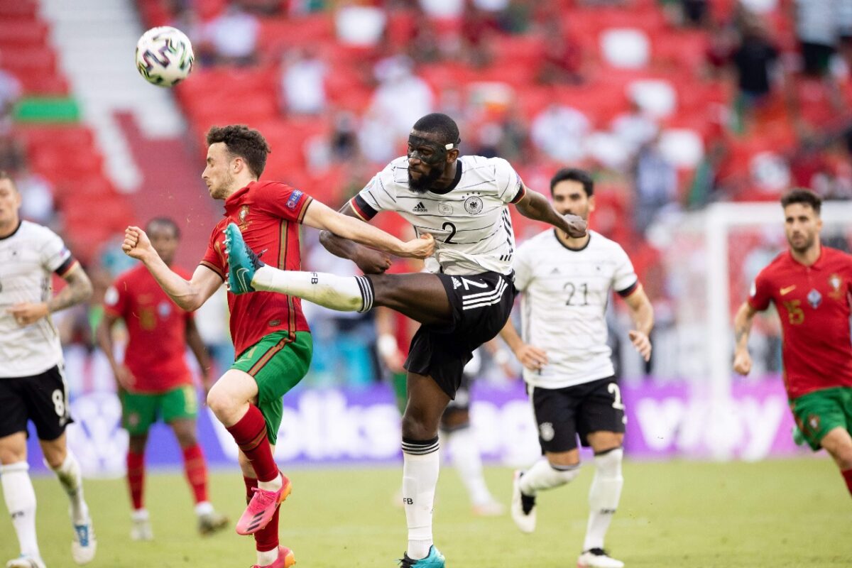 Imagini incredibile cu Antonio Rudiger! Cum „s-a transformat după ce a oprit un contraatac în Portugalia – Germania 2-4