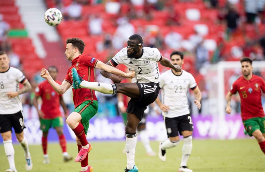 Imagini incredibile cu Antonio Rudiger! Cum „s-a transformat” după ce a oprit un contraatac în Portugalia – Germania 2-4