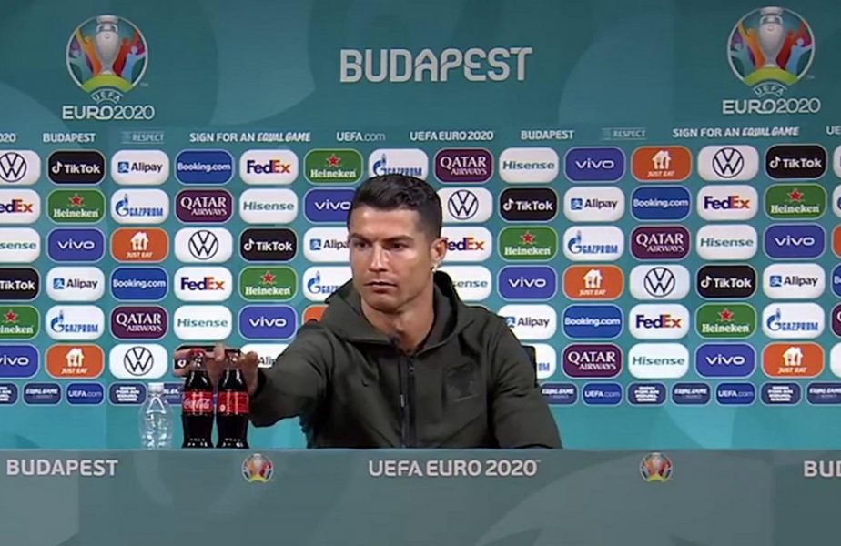 „Fără Coca-Cola?” Starul de la Euro 2020 care l-a ironizat pe Cristiano Ronaldo la conferința de presă