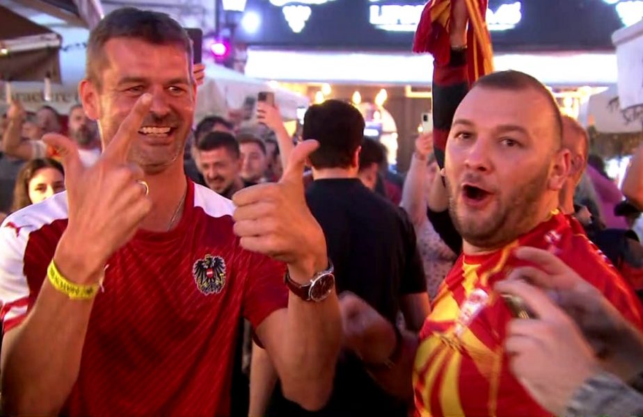 Euro 2020 | Show la Bucureşti! Fanii Austriei şi ai Macedoniei de Nord s-au întâlnit în Centrul Vechi. „Mulţumim, România!”