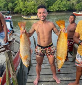 Junior Morais, vacanță la pescuit