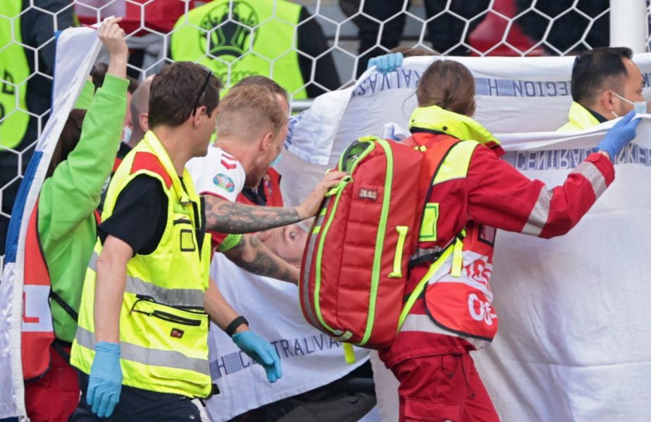 Christian Eriksen, momente dramatice la Euro 2020 / Foto: Profimedia