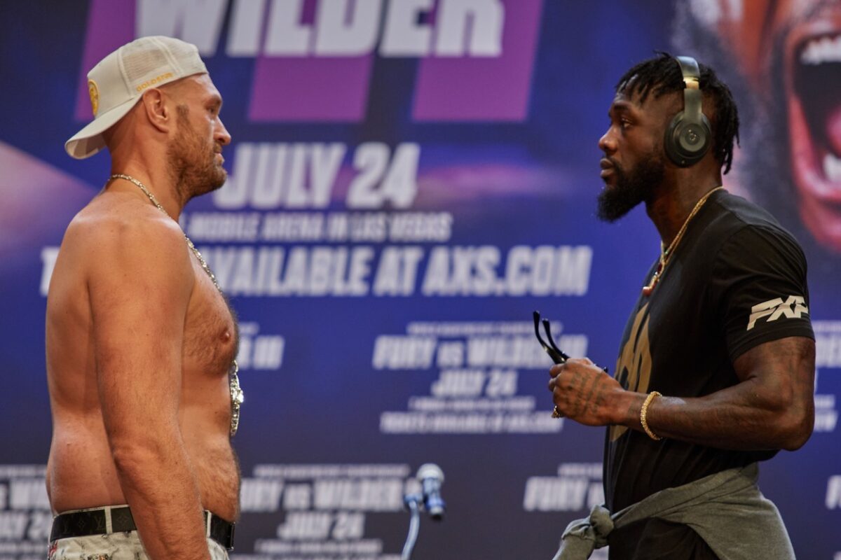 Tyson Fury vs Wilder în iulie. Momente ciudate între cei doi la conferința de presă – VIDEO