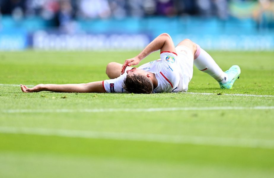 EURO 2020 | Imagini eroice în Croaţia – Cehia. Cu faţa plină de sânge, Patrik Shick a dat gol din penalty. Lovren i-a spart nasul