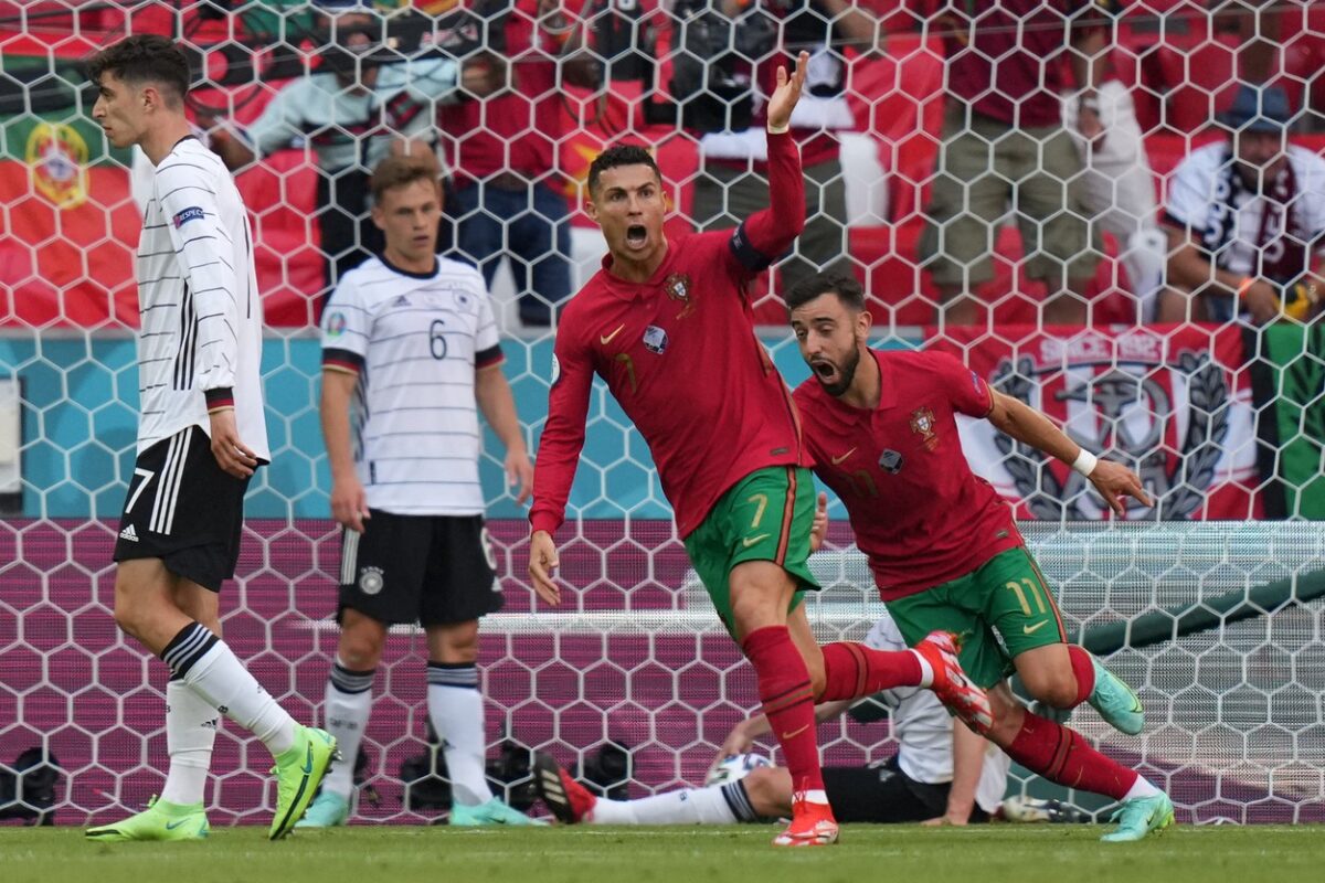 Cristiano Ronaldo, autorul unui gol în Portugalia - Germania 2-4, de la Euro 2020