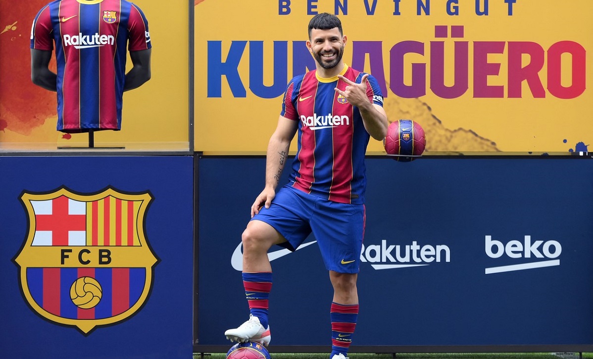 Sergio Aguero a fost prezentat oficial la FC Barcelona!