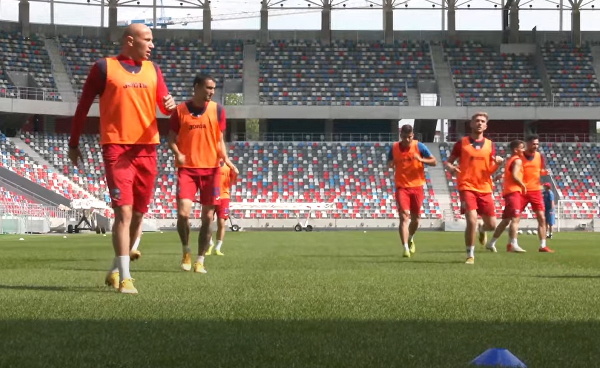 CSA Steaua, primul antrenament pe „bijuteria din Ghencea! Steliştii aşteaptă amicalul istoric cu OFK Belgrad: „Stadionul îţi dă plăcerea de a juca fotbal!