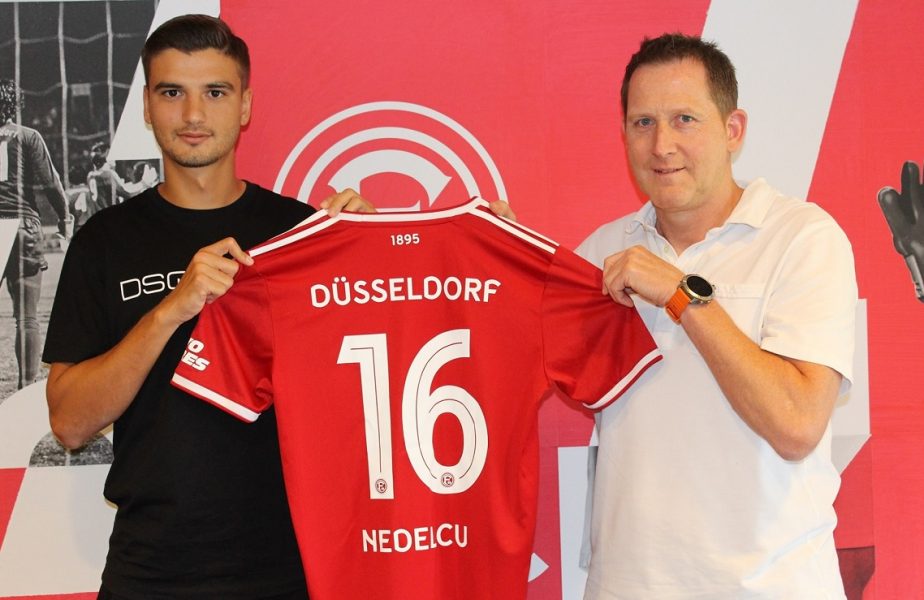 Dragoş Nedelcu a fost prezentat oficial de Fortuna Dussledorf. „E pasul potrivit pentru mine!. Principalul obiectiv al fostului jucător de la FCSB