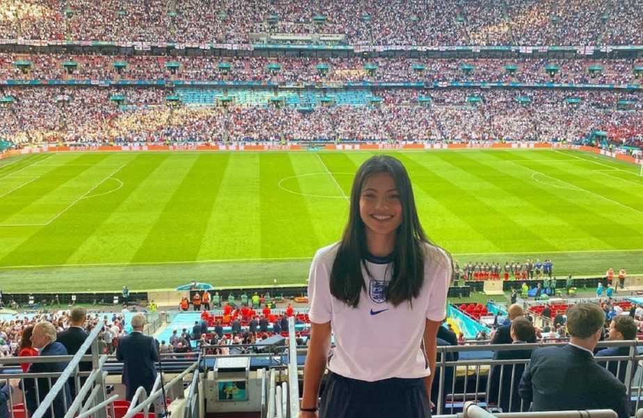EURO 2020 | Emma Răducanu, în tribune la Anglia – Danemarca. Atmosferă de vis creată de cei 60.000 de fani de pe Wembley