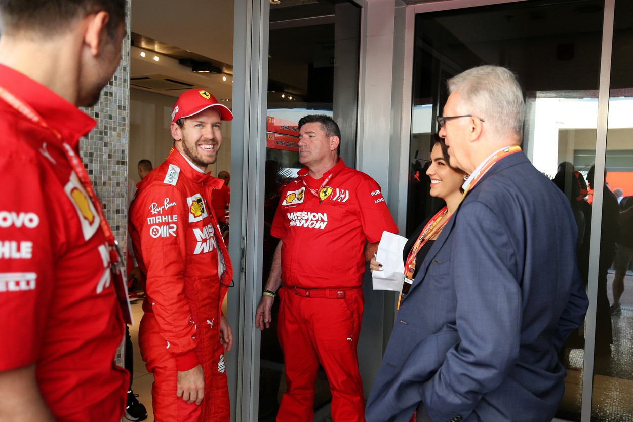 Sebastian Vettel şi Piero Ferrari