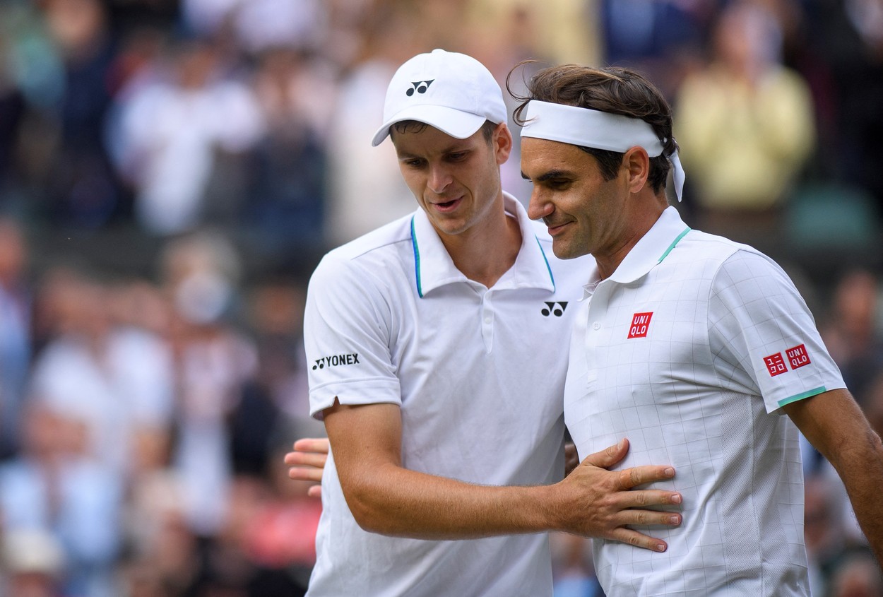 Roger Federer, Hubert Hurkac, Wimbledon 2021