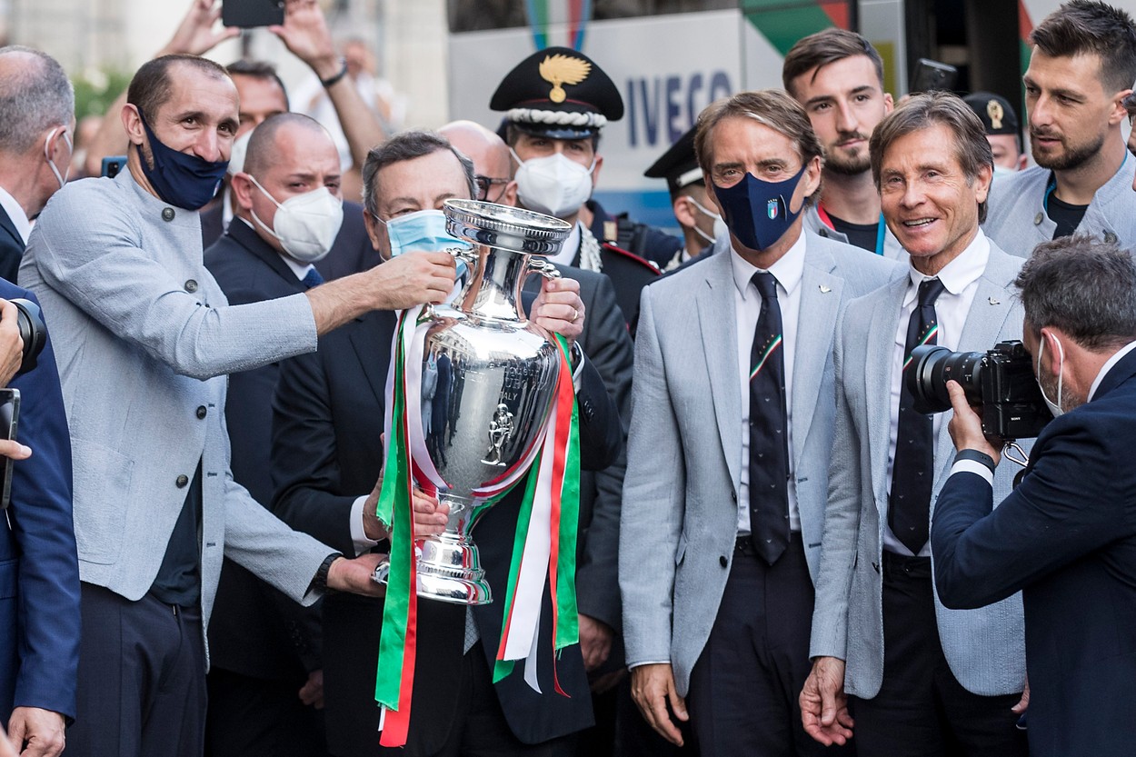 Sărbătoare pe străzile din Roma după ce Squadra Azzurra a câştigat EURO 2020