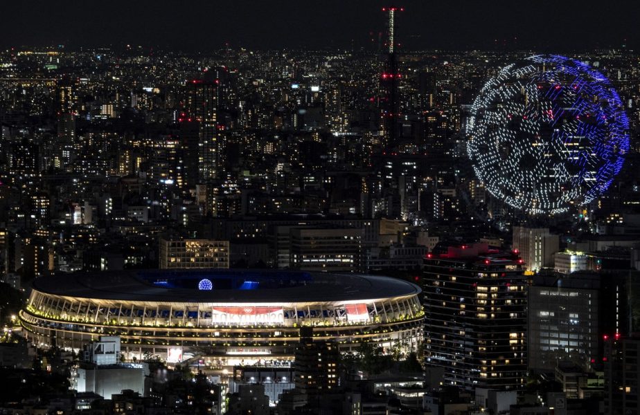 Jocurile Olimpice 2020 | Moment uluitor la ceremonia de deschidere! 1.824 de drone, deasupra arenei din Tokyo