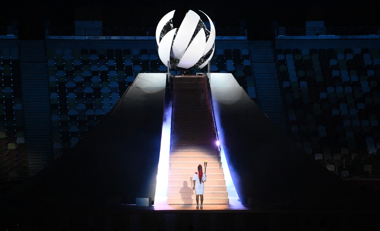 Naomi Osaka a aprins flacăra olimpică la Jocurile Olimpice 2020 / Profimedia
