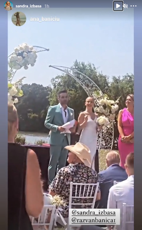 Sandra Izbaşa s-a căsătorit cu Răzvan Bănică / Instagram