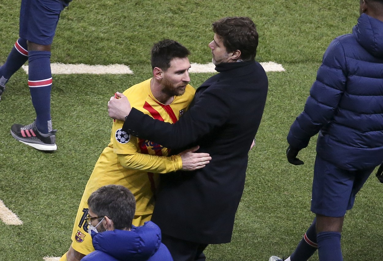 Lionel Messi şi Mauricio Pochettino