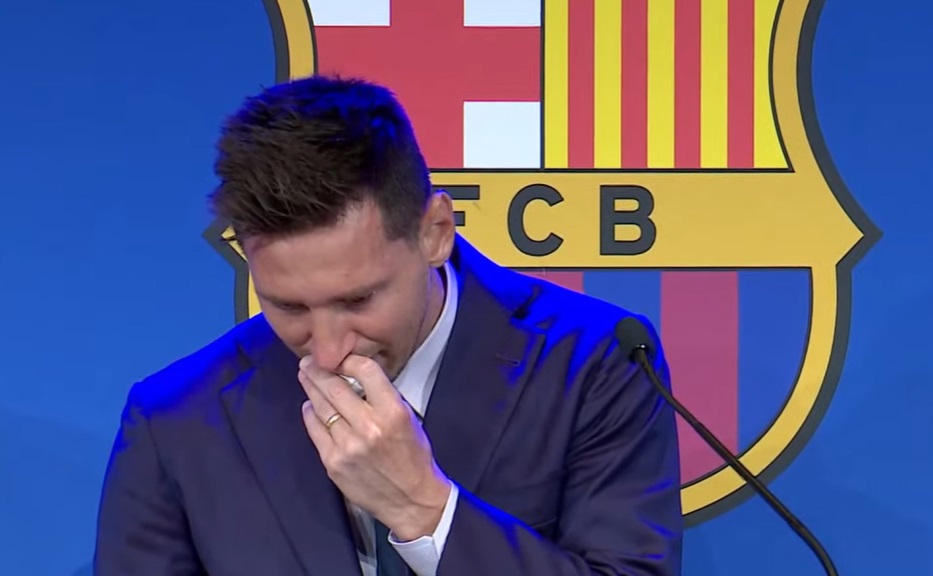 Momente copleşitoare! Lionel Messi a cedat şi a izbucnit în plâns la conferinţa prin care şi-a luat „adio de la Barcelona