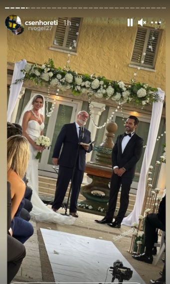 Alina Vidican, nuntă de vis cu Claude Senhoreti / Instagram Claude Senhoreti