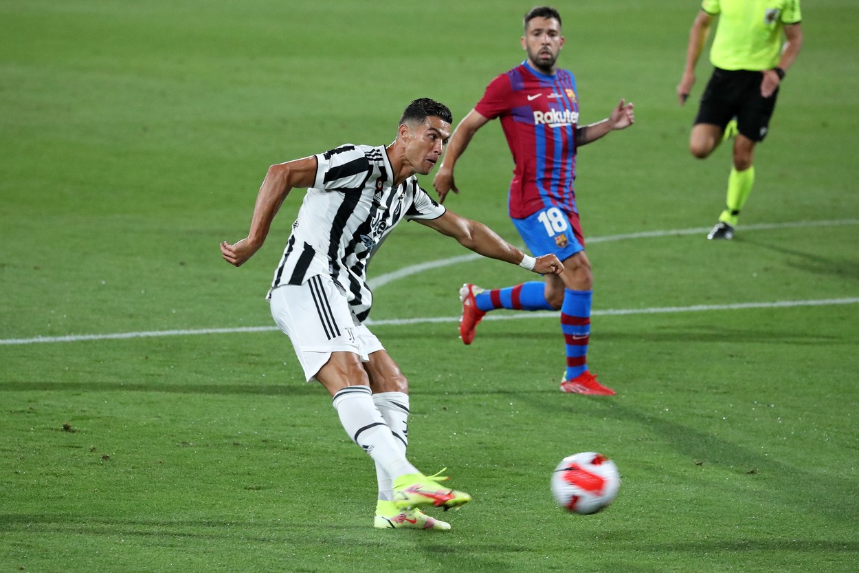 Cristiano Ronaldo, la trofeul Joan Gamper, în Barcelona - Juventus 3-0