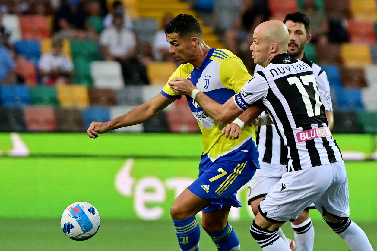 Cristiano Ronaldo, gol anulat în minutul 90+4 în Udinese - Juventus 2-2 / Profimedia