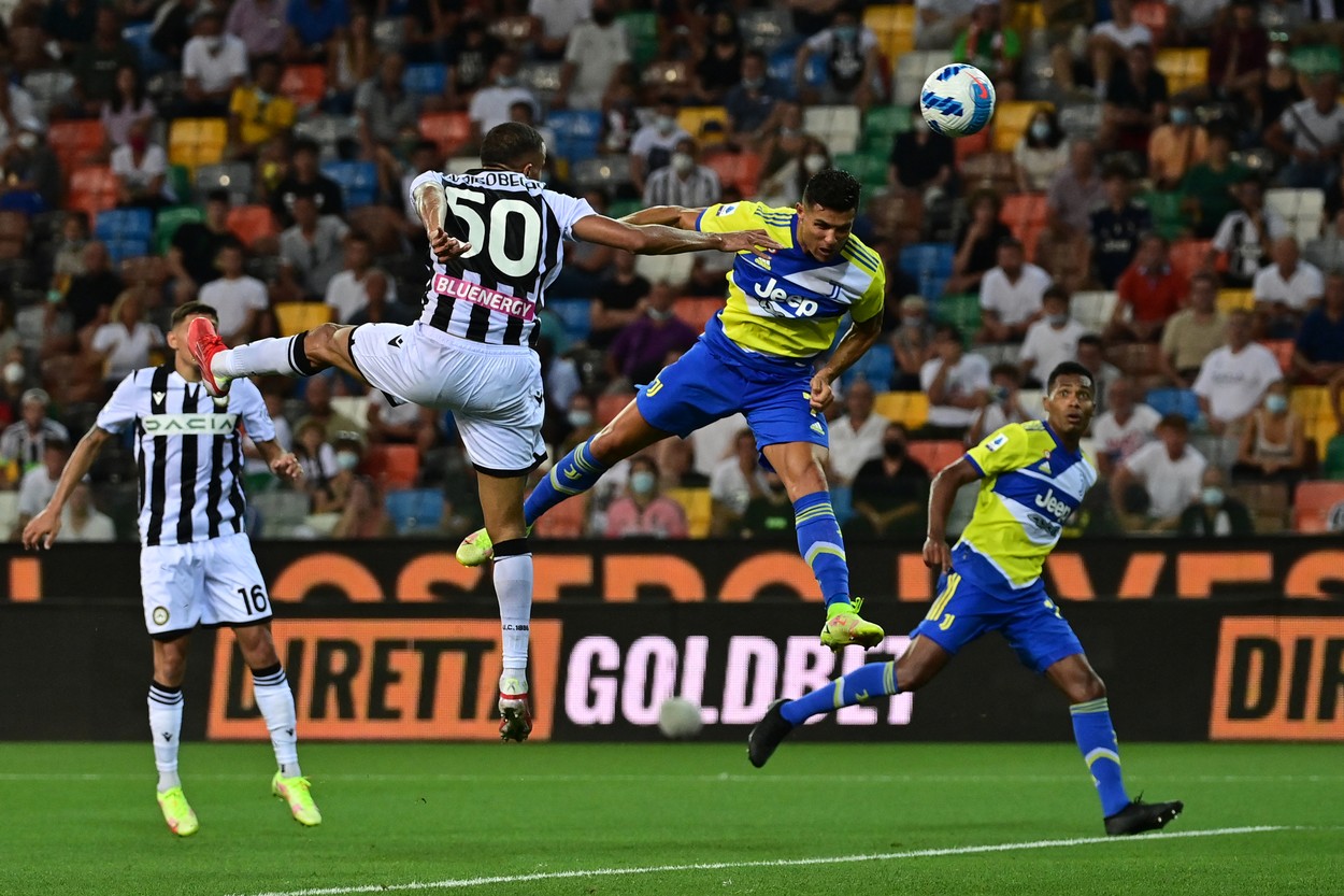 Cristiano Ronaldo, gol anulat în minutul 90+4 în Udinese - Juventus 2-2 / Profimedia