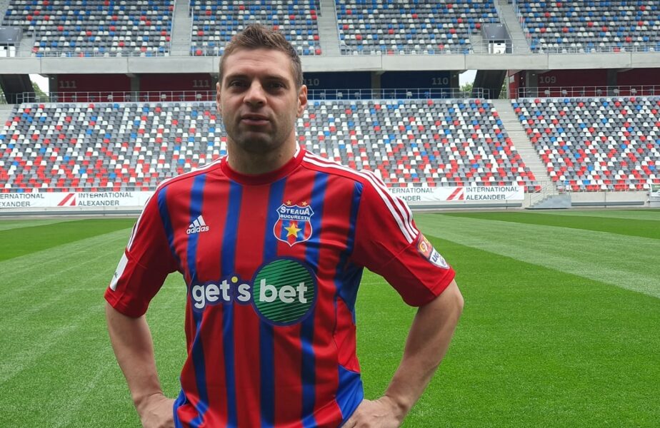 Adi Popa, în tricoul lui CSA Steaua