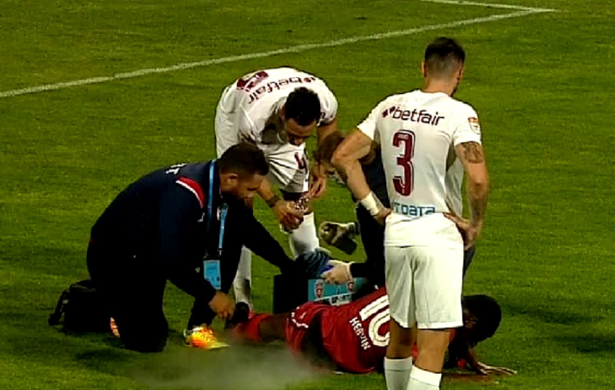 FC Botoşani – CFR Cluj | Emmanuel Culio l-a pus la pământ pe Hervin Ongenda cu o intrare dură! Decizie uluitoare a lui Radu Petrescu după gestul golănesc