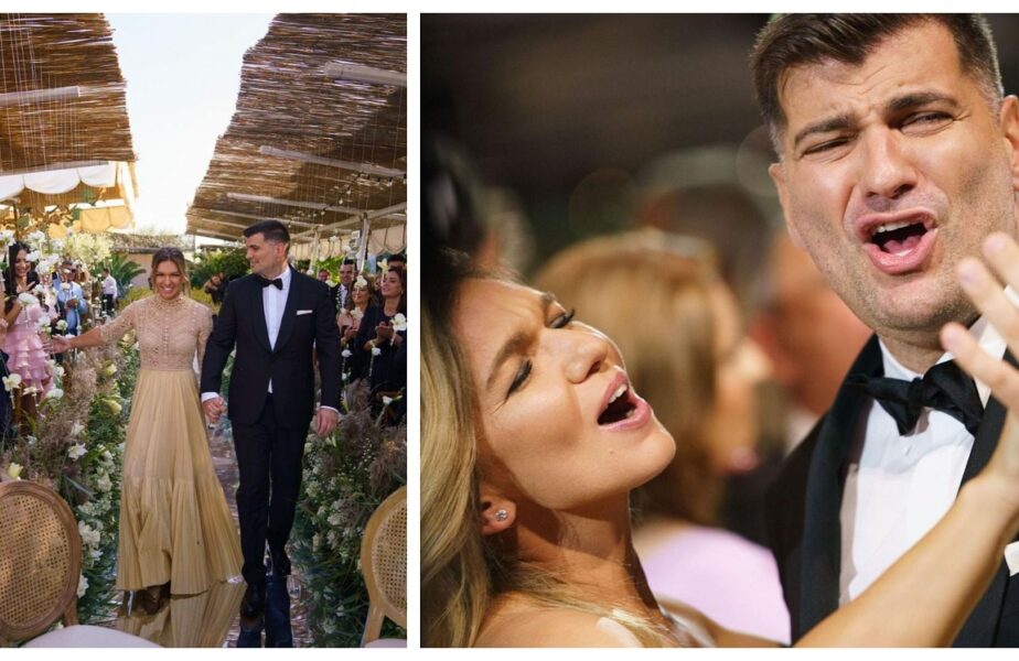 Imagini fabuloase de la nunta anului. Simona Halep şi Toni Iuruc, surprinşi în ipostaze de neuitat! Zeci de mii de fani au reacţionat