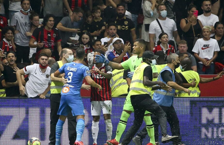 Nice, pedeapsă dură după incidentele incredibile din meciul cu Olympique Marseille