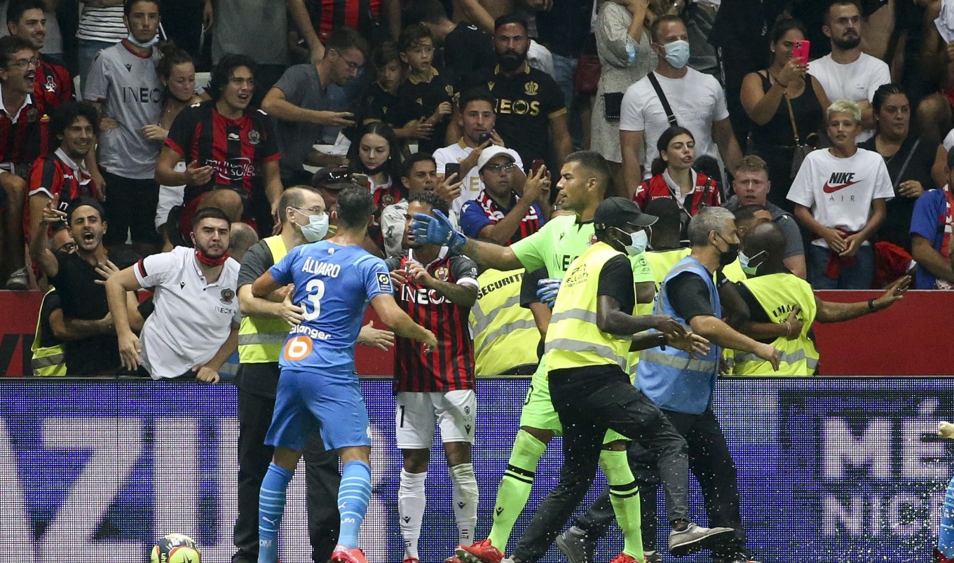 Nice, pedeapsă dură după incidentele incredibile din meciul cu Olympique Marseille