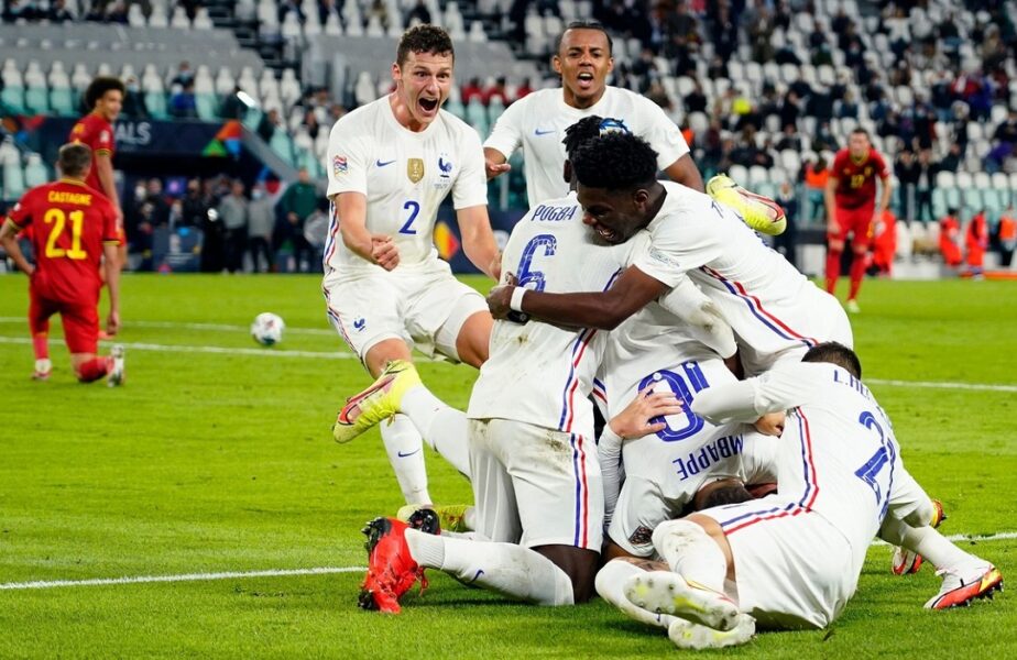 Franța – Spania, finala de vis din Liga Națiunilor! Dramatism total în meciul „Les Bleus” cu Belgia. Theo Hernandez, gol fabulos în prelungiri