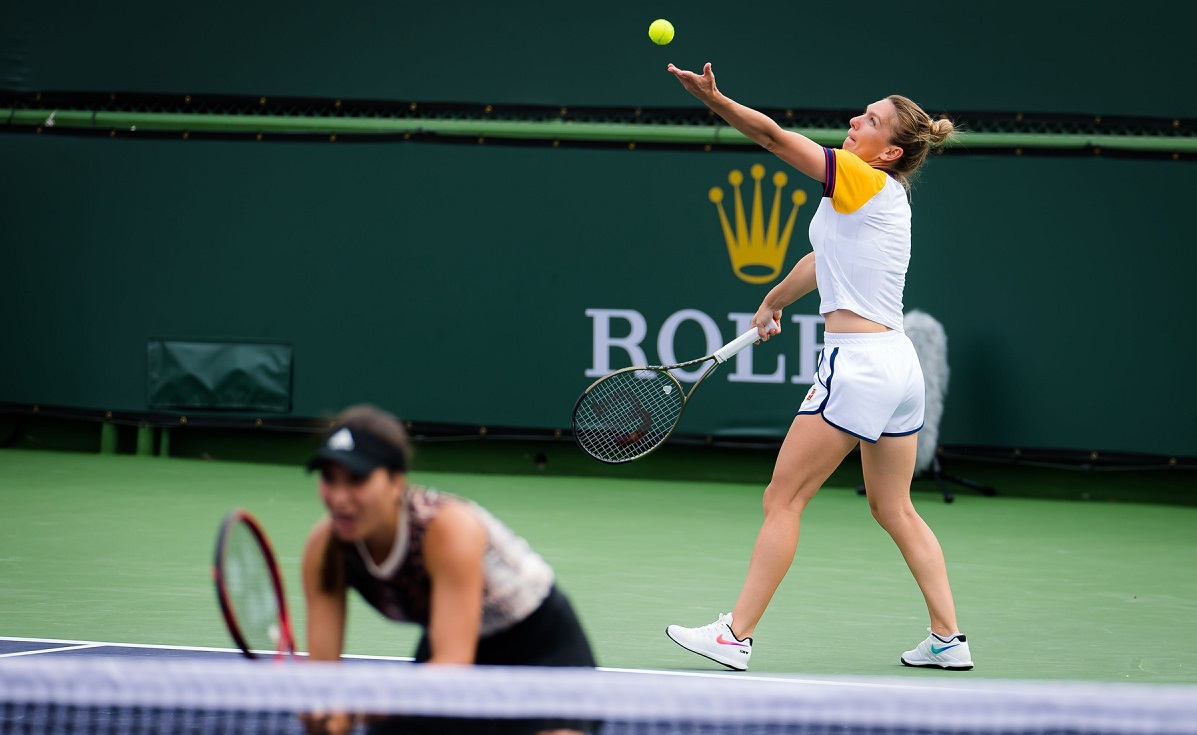 Indian Wells 2021 | Simona Halep și Elena Ruse, eliminate în „optimile” probei de dublu. Eșec în super-tiebreak pentru românce!