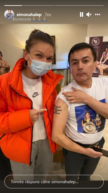 Tatuaj cu Simona Halep