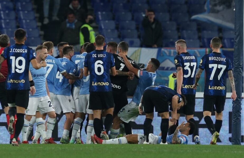Fază monumentală la finalul meciului Lazio – Inter 3-1. Ce a putut face Luiz Felipe. Arbitrul l-a eliminat direct