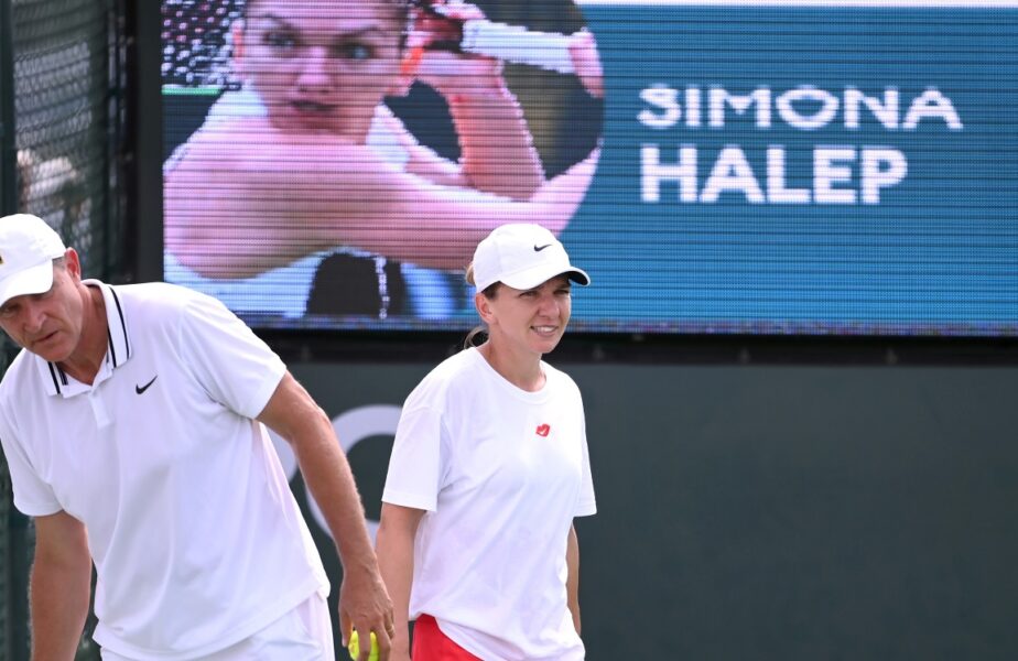 Simona Halep, spectacol total la Indian Wells. Lovituri în stilul lui Roger Federer, la antrenamente