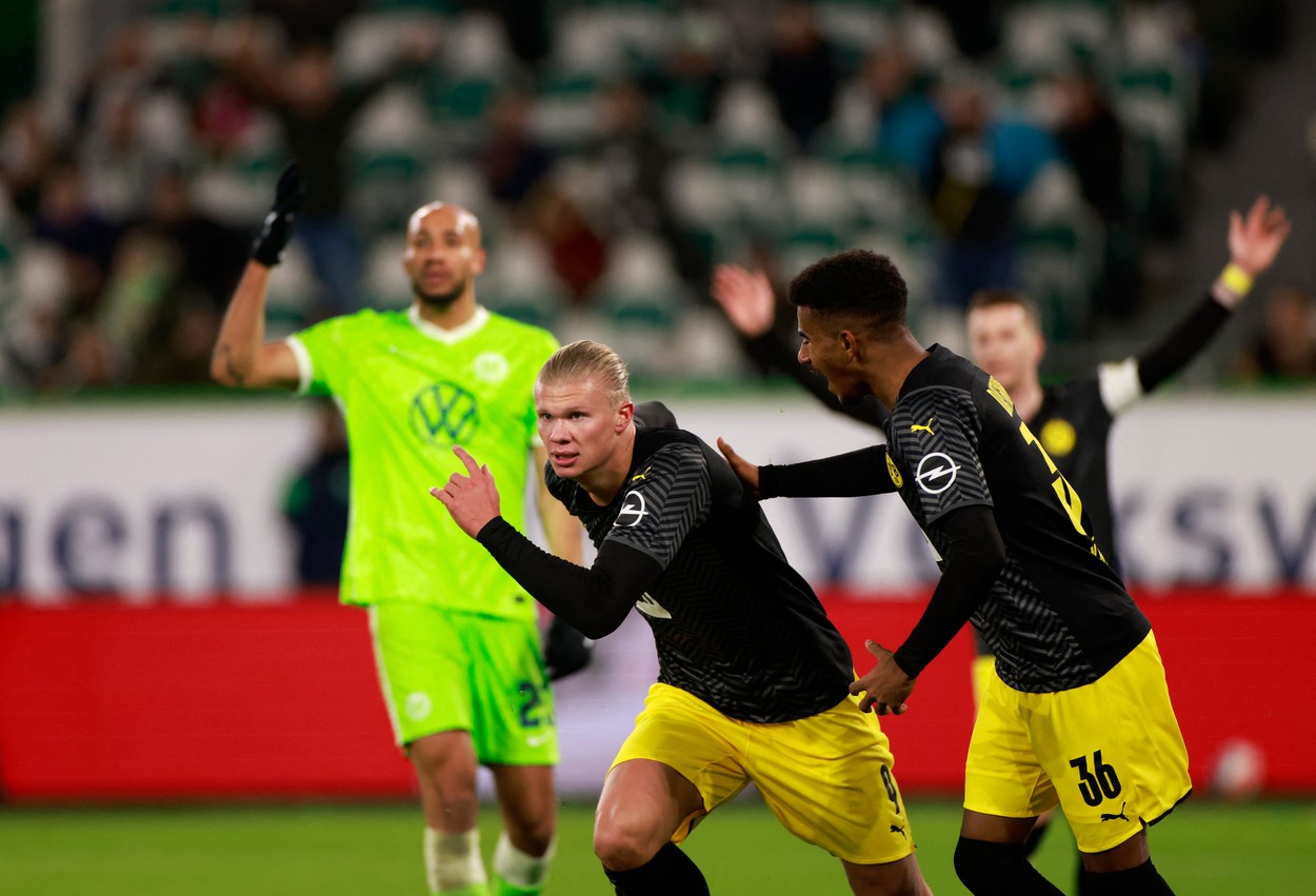 Erling Haaland a fost „răsplătit cu semne obscene de o femeie la primul gol după revenire! Ce bornă impresionantă a atins superstarul norvegian în Wolsburg – Dortmund 1-3