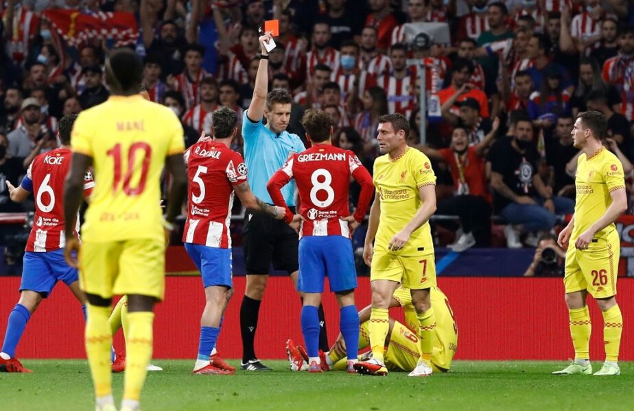 Antoine Griezmann a răbufnit la adresa arbitrajului după Liverpool – Atletico Madrid 2-0. „Jucăm împotriva tuturor!”. Reacția lui Diego Simeone