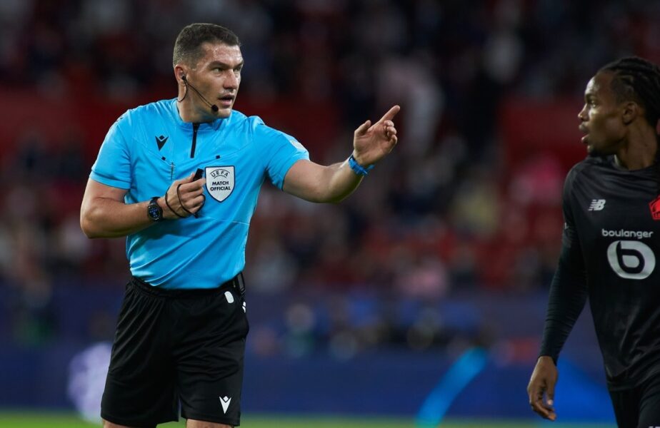 L’Equipe l-a făcut praf pe Istvan Kovacs, după Sevilla – Lille 1-2. ”Un penalty pentru Lille de care probabil a uitat. A pierdut controlul partidei”