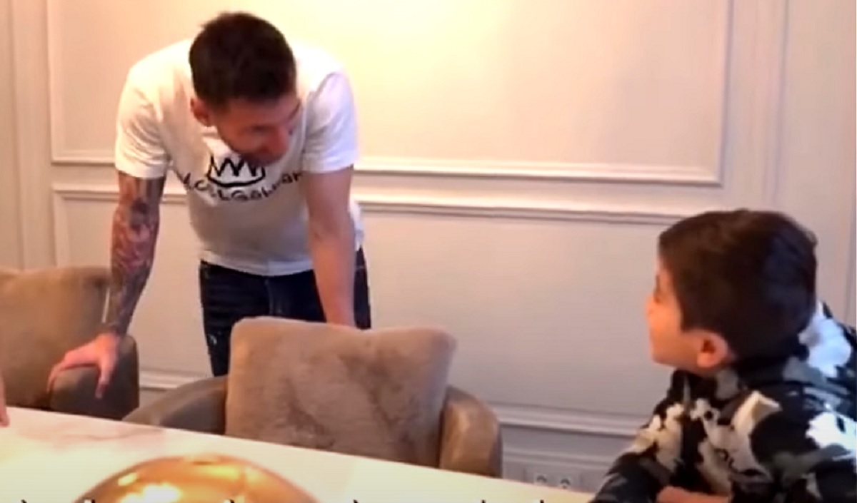 „De ce ai câștigat Balonul de Aur? Lionel Messi, dialog fabulos cu fiul său. Ce răspuns a dat starul de la PSG