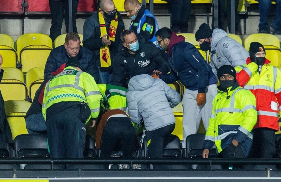 Panică la Watford – Chelsea! Un fan a suferit un infarct. Primele informații despre starea victimei
