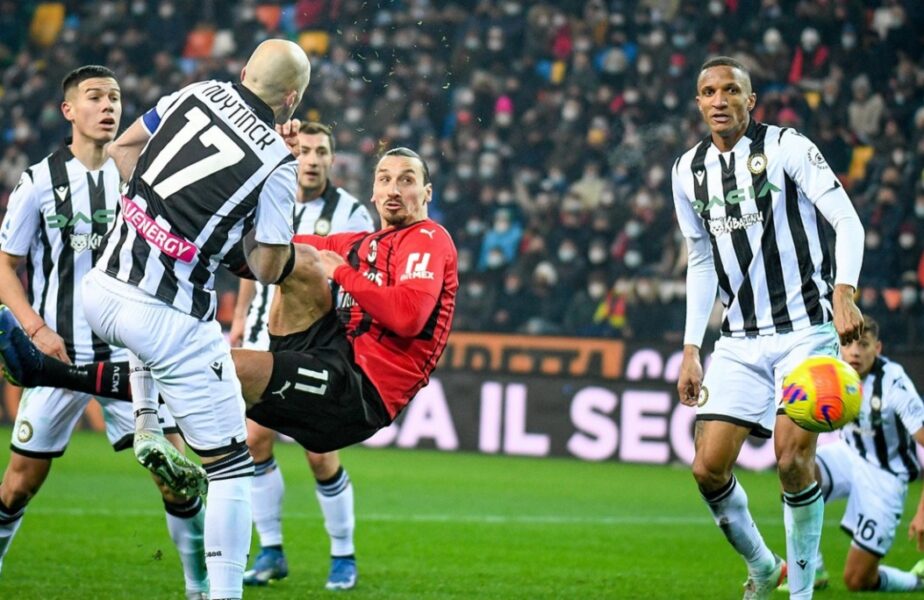 Zlatan Ibrahimovic, de neoprit! Performanța atinsă de starul suedez, după super-golul din Udinese – Milan 1-1. Doar Messi și Ronaldo au mai reușit asta