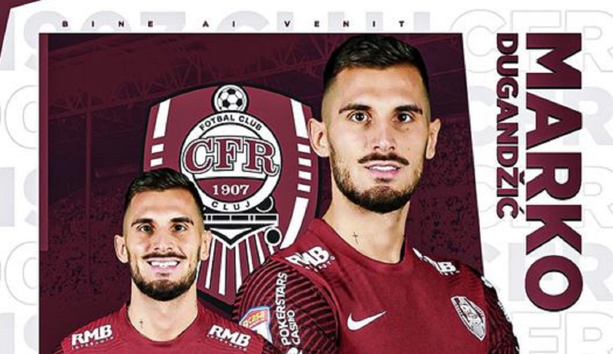 OFICIAL | Marko Dugandzic a semnat cu CFR Cluj! Prima mare lovitură dată de Dan Petrescu. Fotbalistul ar putea debuta în derby-ul cu FCSB