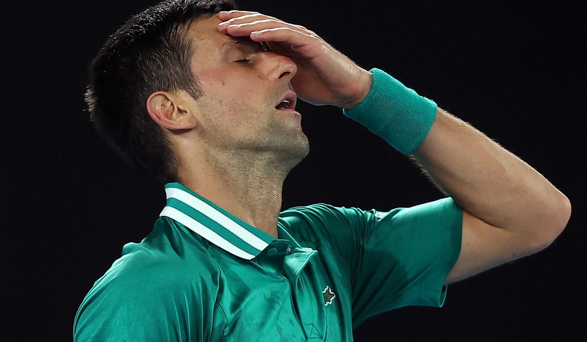 Novak Djokovic, în timpul unui meci