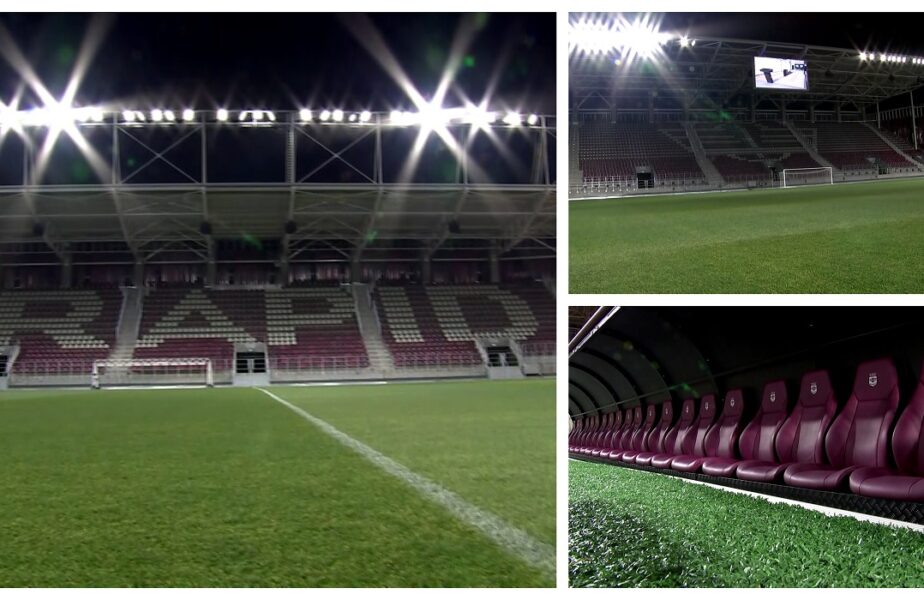 Stadionul Rapid este gata după doi ani şi două luni! CNI a predat arena către Clubul Sportiv Rapid. Imagini de senzaţie din Giuleşti. Când se va putea juca primul meci