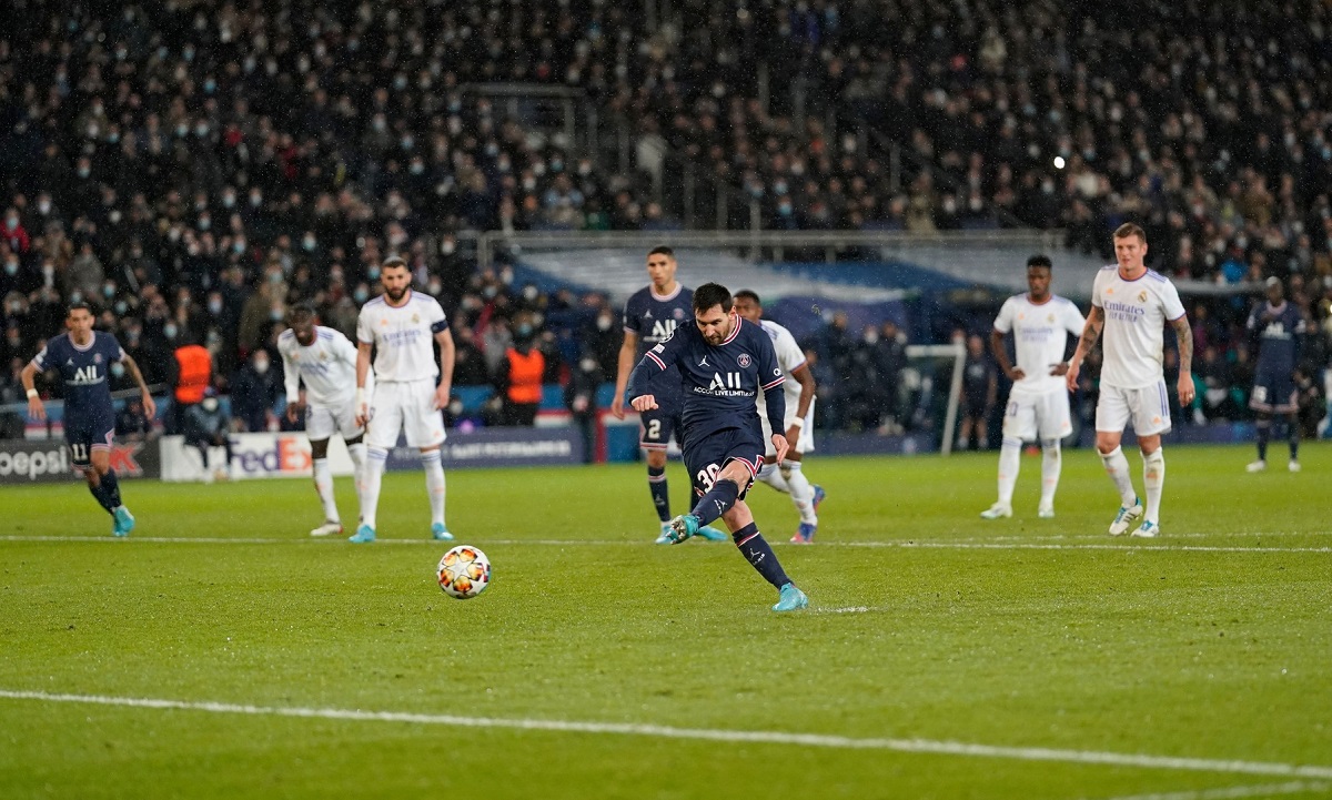 PSG – Real Madrid | Lionel Messi, primul penalty ratat împotriva „galacticilor. Kylian Mbappe nu s-a bucurat după ce a scos lovitura de la 11 metri. Courtois, magistral!