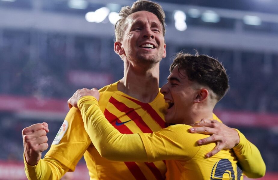 Espanyol – Barcelona 2-2. Dramatism total în derby-ul Cataloniei! Luuk de Jong, gol salvator în minutul 90+6. Două eliminări pe final și bucurie în stilul lui Cristiano Ronaldo