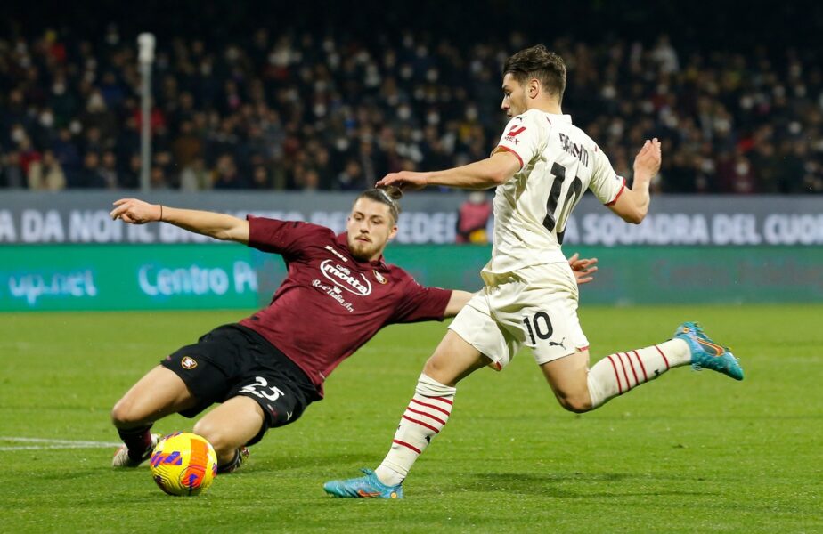 Radu Drăgușin, “stâlp de fier” în surpriza serii din Italia, Salernitana – AC Milan 2-2! Românul, lăudat la scenă deschisă de Gazzetta dello Sport: “Cel mai bun din defensivă!”. Ce notă a primit